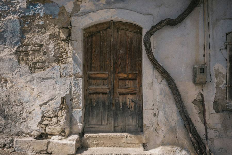 Carved doors